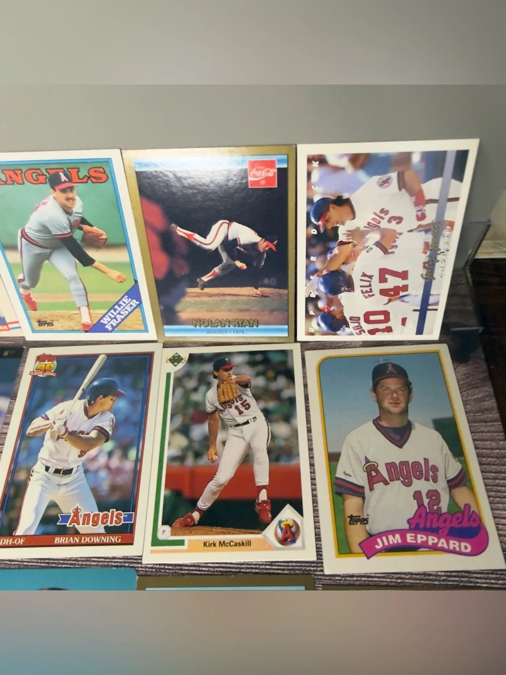 California Angels Baseball Card Lot (18) Ryan Abbott Salmon 90s